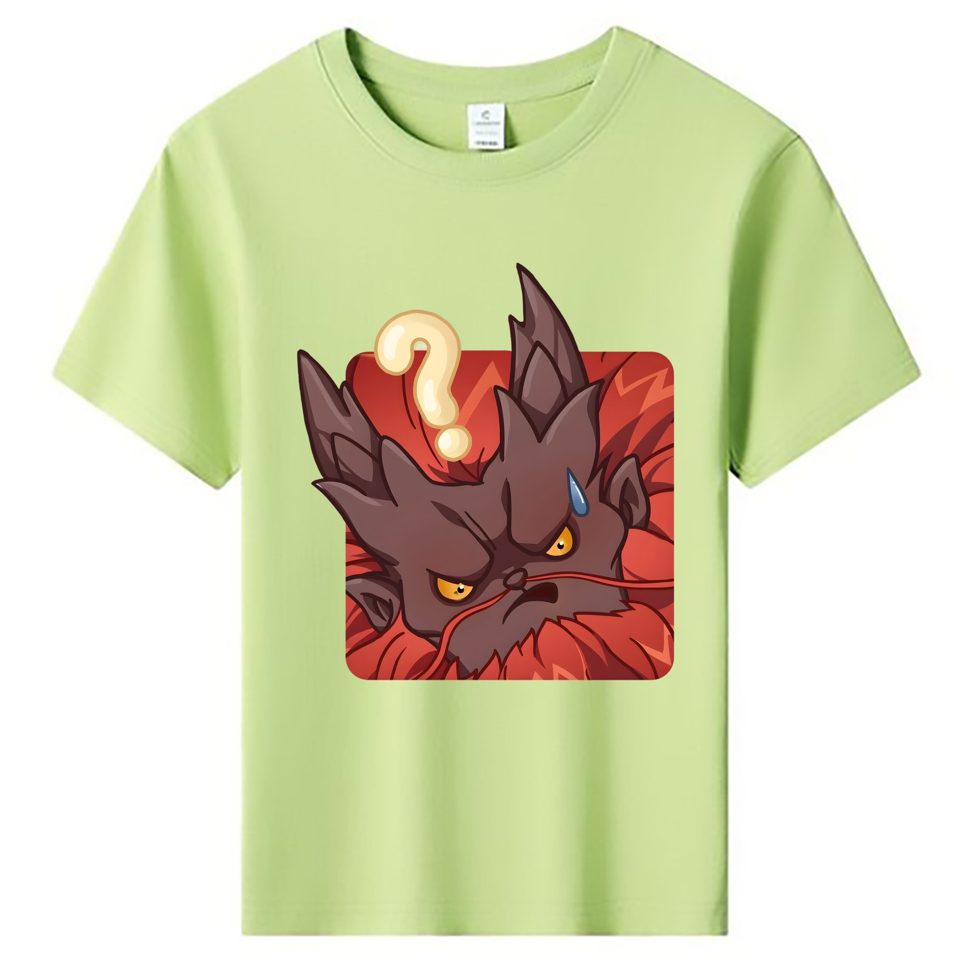 （画像用） Ne Zha 2 ナタ 魔童の大暴れ 綿100％キッズTシャツ（フロントプリント）
